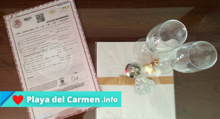 Requisitos para sacar acta de matrimonio en Playa del Carmen ¿Donde ir?