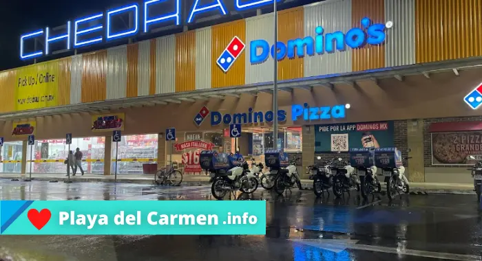Dominos Pizza en Velamar Playa del Carmen. Telefono y horarios.