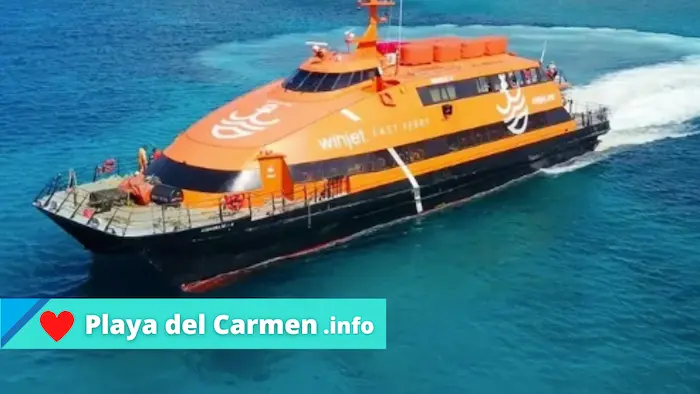 Precios y Horarios Ferry Playa del Carmen a Cozumel Winjet