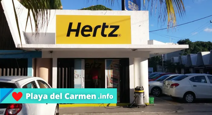 Dirección Sucursales Hertz en Playa del Carmen. 
