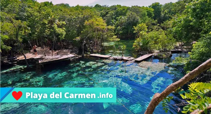 Como llegar al cenote Azul desde Playa del Carmen