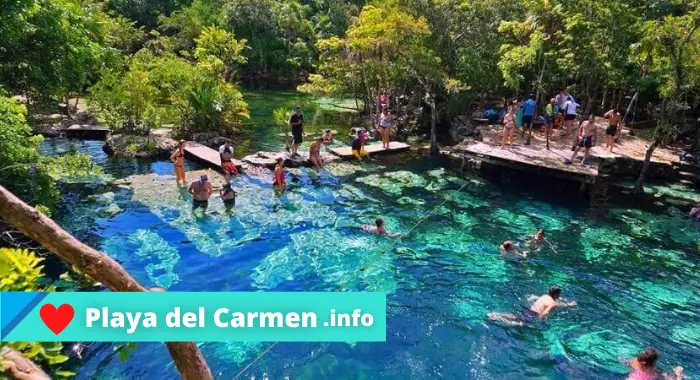 Cuanto cuesta la entrada al Cenote azul de Playa del Carmen. Conoce sus horarios.